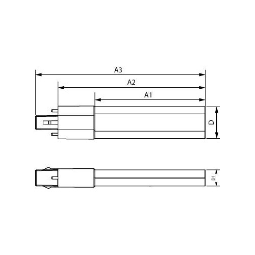 28660300 Philips Lampen LED-Röhrenlampe CorePro LED PLS 5W 840 2P G23 Produktbild Additional View 3 L