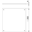 7400589 Obo DUF 250-2 Blinddeckel UZD250-2/3 für Nasspflege 282x282x4 Sta Produktbild 1 S