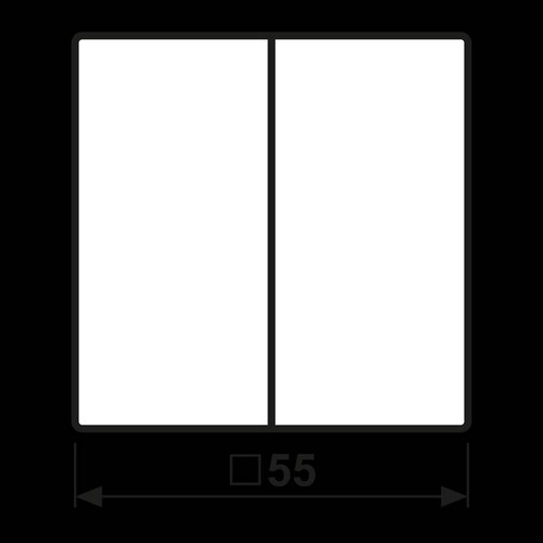 A595AL JUNG Wippe Serie Aluminium A plus / A creation / A 500 Produktbild Additional View 1 L