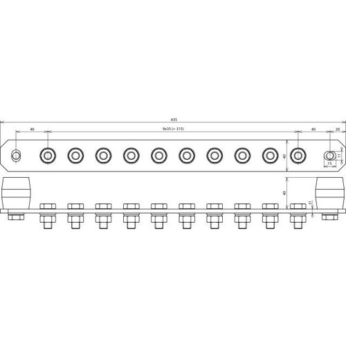 472217 Dehn Pot.Schiene CU 10 Anschl. Produktbild Additional View 1 L