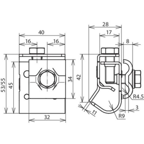 339050 Dehn Dachrinnenklemme mit Doppelüberleger Produktbild Additional View 1 L