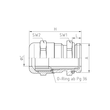 50.021/EMV JACOB EMZ-Verschraubungen PG21MSNI Produktbild Additional View 1 S