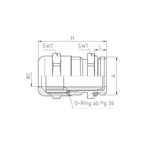 50.021/EMV JACOB EMZ-Verschraubungen PG21MSNI Produktbild Additional View 1 L