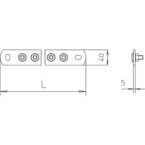 5015842 OBO Potentialausgleichsschiene 1802/10CU BigBar 10 Anschlüsse Produktbild Additional View 1 L