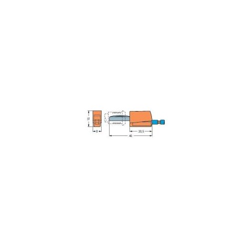 215-211 Wago Bananenstecker orange 4mm Produktbild Additional View 1 L