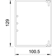 6191347 OBO Kabelkanal 100x130 Reinweiß Produktbild Additional View 1 S