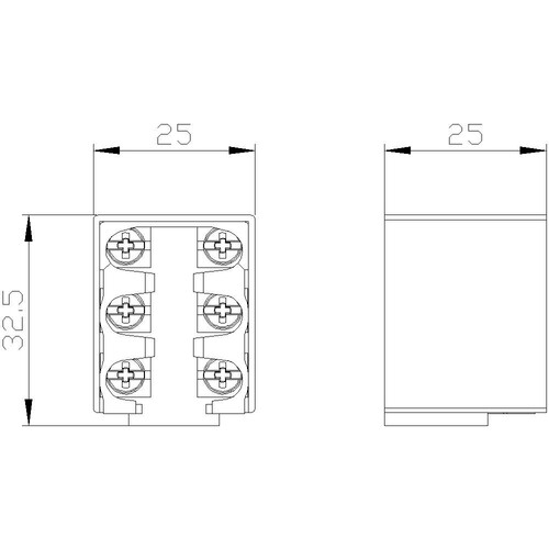 3SE5000-0LA00 Siemens Schaltelement für Positionsschalter 1S/2Ö 230V Produktbild Additional View 1 L