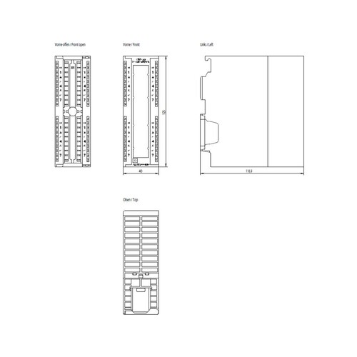 6ES7322-1BL00-0AA0 SIEMENS Simatic S7-300, Digitalausgabe SM322 Produktbild Additional View 1 L