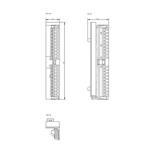 6ES7392-1BJ00-0AA0 SIEMENS Frontstecker Frontstecker m. Federzugk. 20-polig Produktbild Additional View 1 L