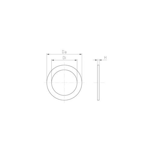 3M20-D Jacob Flachdichtung M20x1,5 Polyethylen PE-LD Produktbild Additional View 1 L