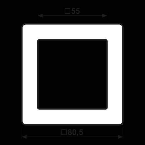 AS581 Jung Rahmen 1fach weiß Produktbild Additional View 1 L