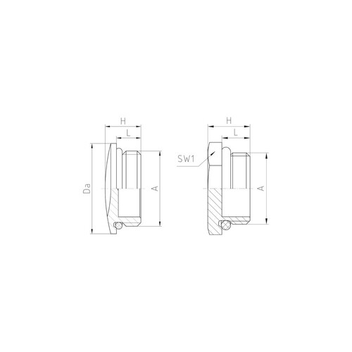 10.2515M/G Jacob Verschlussschraube M25 MSNI m.O-Ring Produktbild Additional View 1 L