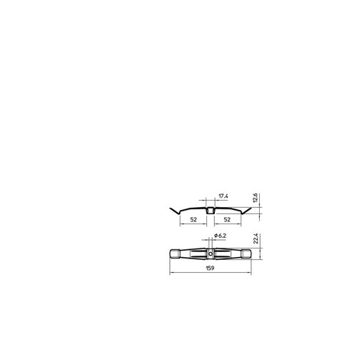 2204010 Obo 2034M Kabelklammer metall für 2x7 Leitungen E30/E90 Produktbild Additional View 1 L