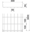 6001078 OBO Gitterrinne Magic GRM 55/300 V2A Edelstahl 55x300x3000 Produktbild Additional View 1 S