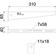 6392024 OBO Wand- und Stielausleger 310mm V4A Edelstahl AW 15/31 VA4571 Produktbild Additional View 1 S