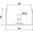 6358752 OBO MAH 60 100 FT Mittenabhängung B100mm Produktbild Additional View 1 S