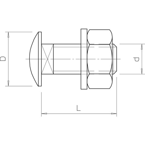 6406254 OBO Flachrundschraube M12x25 Verz. FRSM12x25 Produktbild Additional View 1 L