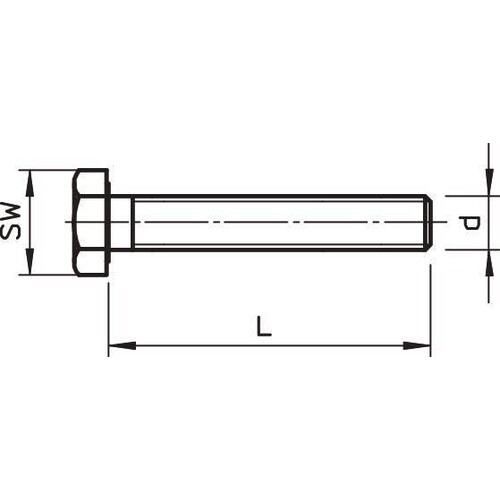 6418317 OBO Sechskantschraube M12x110 Verz. SKS12x110 Produktbild Additional View 1 L