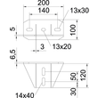 6349056 OBO Kopfplatte für U-Stiel KU 7 NOX Produktbild Additional View 1 S