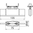 785643 DEHN Sperrelement f. NH-Sicherungsunterteil  Gr.1 Produktbild Additional View 1 S