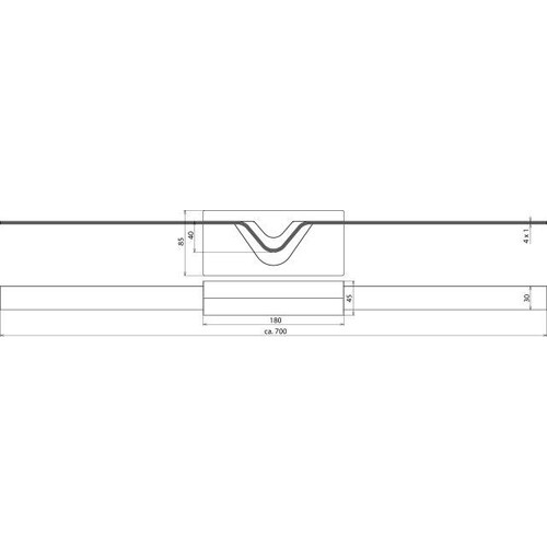 308150 DEHN Dehnungsband 4x30x1mm L 700mm NIRO zur Überbrückung von Dehnungs Produktbild Additional View 1 L