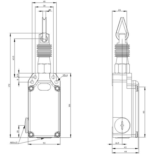 3SE7150-2DD00 Siemens Seilzugschalter Produktbild Additional View 1 L