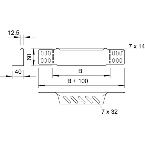 7109202 Obo RWEB 620FS  Endabschluss- blech 60x200mm Produktbild Additional View 1 L