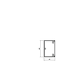 6191134 OBO WDK40060RW Wand- und Decken kanal 40x60x2000 RAL9010 reinweiß Produktbild Additional View 1 S