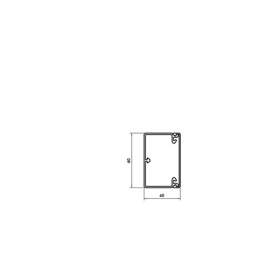 6191134 OBO WDK40060RW Wand- und Decken kanal 40x60x2000 RAL9010 reinweiß Produktbild Additional View 1 L