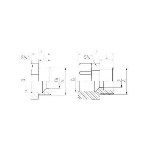 2116PA Jacob Reduzierung PG21/16 PVC Produktbild Additional View 1 L