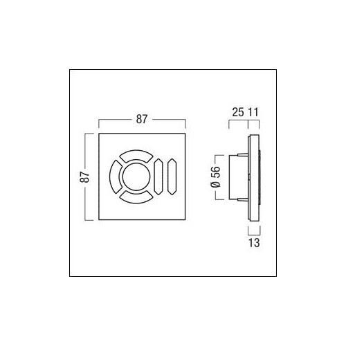 22154657 Zumtobel ED-CCS 1/2/3 Li1/Li2 ED Circle Bediengerät Produktbild Additional View 1 L