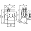 339067 Dehn Dachrinnenklemme m.Klemmbock CU 40/2 Produktbild Additional View 1 S