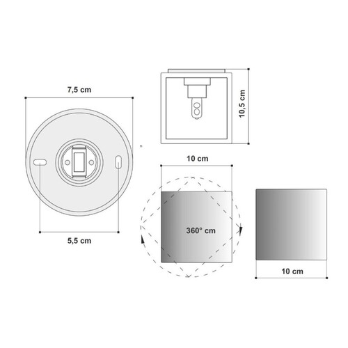 68-428257 Molto-Luce Wandleuchte Alea Weiss-Satiniert Produktbild Additional View 1 L