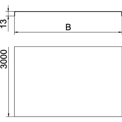 6052824 Obo DRLU100 VA4301 Rinnendeckel V2A 100 Produktbild Additional View 1 L