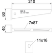 6421024 Obo AW 1521 VA4301 Wand- und Stielausleger 210mm Produktbild Additional View 1 S