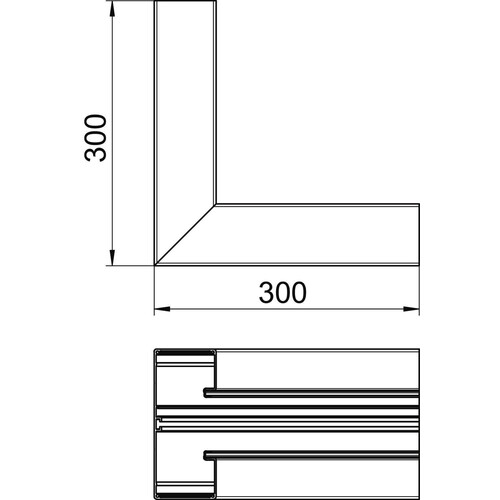 6279143 OBO GA-SI70170EL Inneneck 70x170mm Alu symmetrisch Produktbild Additional View 1 L