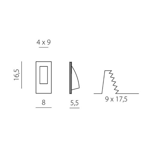 140-xgq1025 Invisibili XGQ LED Wandeinbauleuchte Produktbild Additional View 1 L