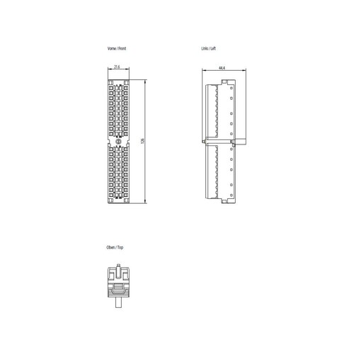 6ES7392-1BM01-0AA0 Siemens Frontstecker 40-pol. Federzugkontakt S7-300 Produktbild Additional View 1 L