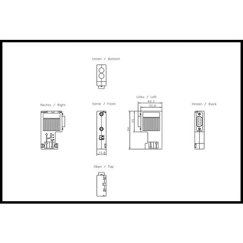 6ES7972-0BA12-0XA0 Siemens Anschlussstecker Produktbild Additional View 2 L