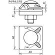 391069 DEHN MVA-Klemme 8-10 mit Flach- randschraube Niro Produktbild Additional View 1 S