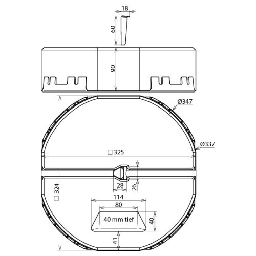 102340 DEHN Betonsockel 17 kg mit Keil u. Unterlegplatte Produktbild Additional View 1 L