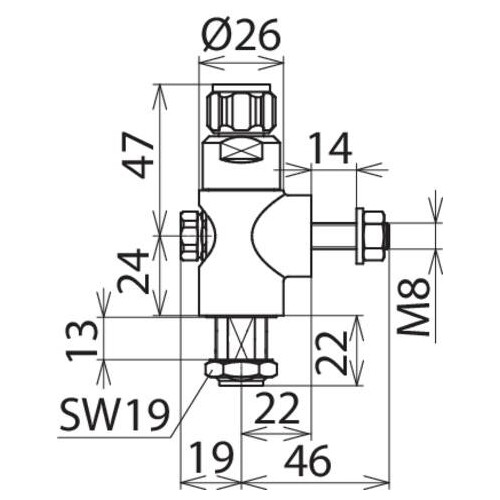 929045 DEHN Überspannungsableiter Gate m. N-Anschluss DGA AGN f. Koaxanschluss Produktbild Additional View 2 L