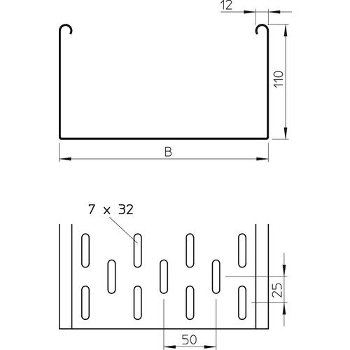 6060196 OBO Kabelrinne MKS 120 FS Produktbild Additional View 1 L