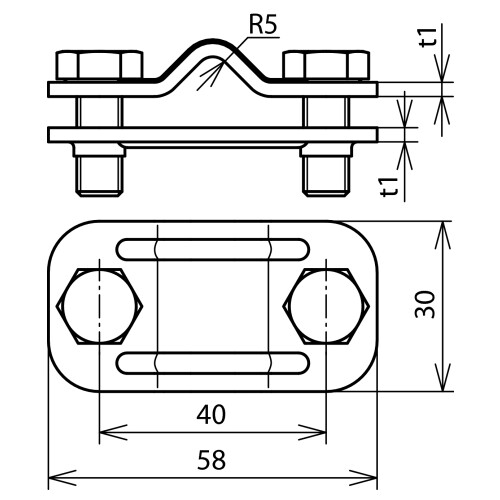 459030 Dehn Trennklemme 8-10mm/FL30 Produktbild Additional View 1 L