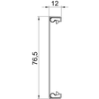 6279850 OBO GS-OTRW Oberteil 80x2000mm St RAL 9010 Produktbild Additional View 1 S