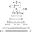 6015522 OBO Distanzbügel DBL 50 200FS Produktbild Additional View 1 S