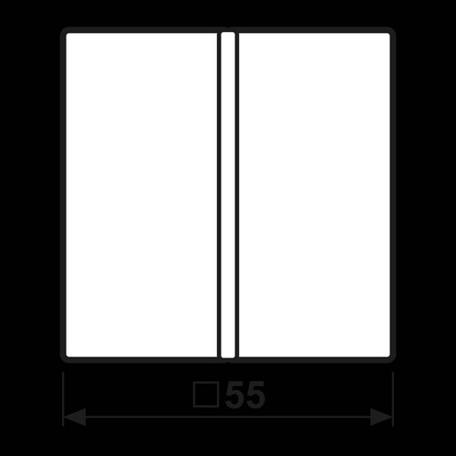 A401TSAWW Jung Tastensatz Komplett 1Fach für Tastsensor KNX Produktbild Additional View 1 L