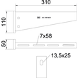 6418570 OBO AW 55 31 FT Wand- und Stiel- ausleger B310mm m. angeschweißter Kofppl Produktbild Additional View 1 S