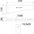 6418570 OBO AW 55 31 FT Wand- und Stiel- ausleger B310mm m. angeschweiÃter Kofppl Produktbild Additional View 1 S