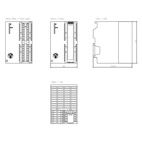 6ES7326-2BF41-0AB0 SIEMENS Simatic S7 Digitalausgabe SM 326 F-DO 8 X DC 24V Produktbild Additional View 1 L